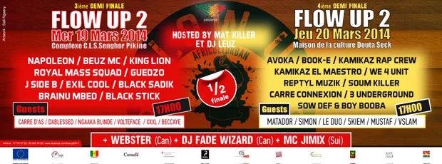 Le Flow Up suit son cours…place aux 3ème et 4ème demi-finales