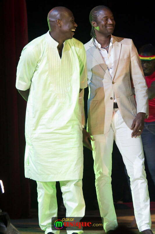 Faidiga et Alassane Ndour au Concert Coumba Gawlo Seck au Grand théâtre de Dakar le 21 mars 2015.