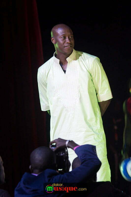Le joueur Fadiga au Concert Coumba Gawlo Seck au Grand théâtre de Dakar le 21 mars 2015.