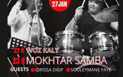 Les concerts du Vendredi 27 janvier 2023 à Dakar et Saly