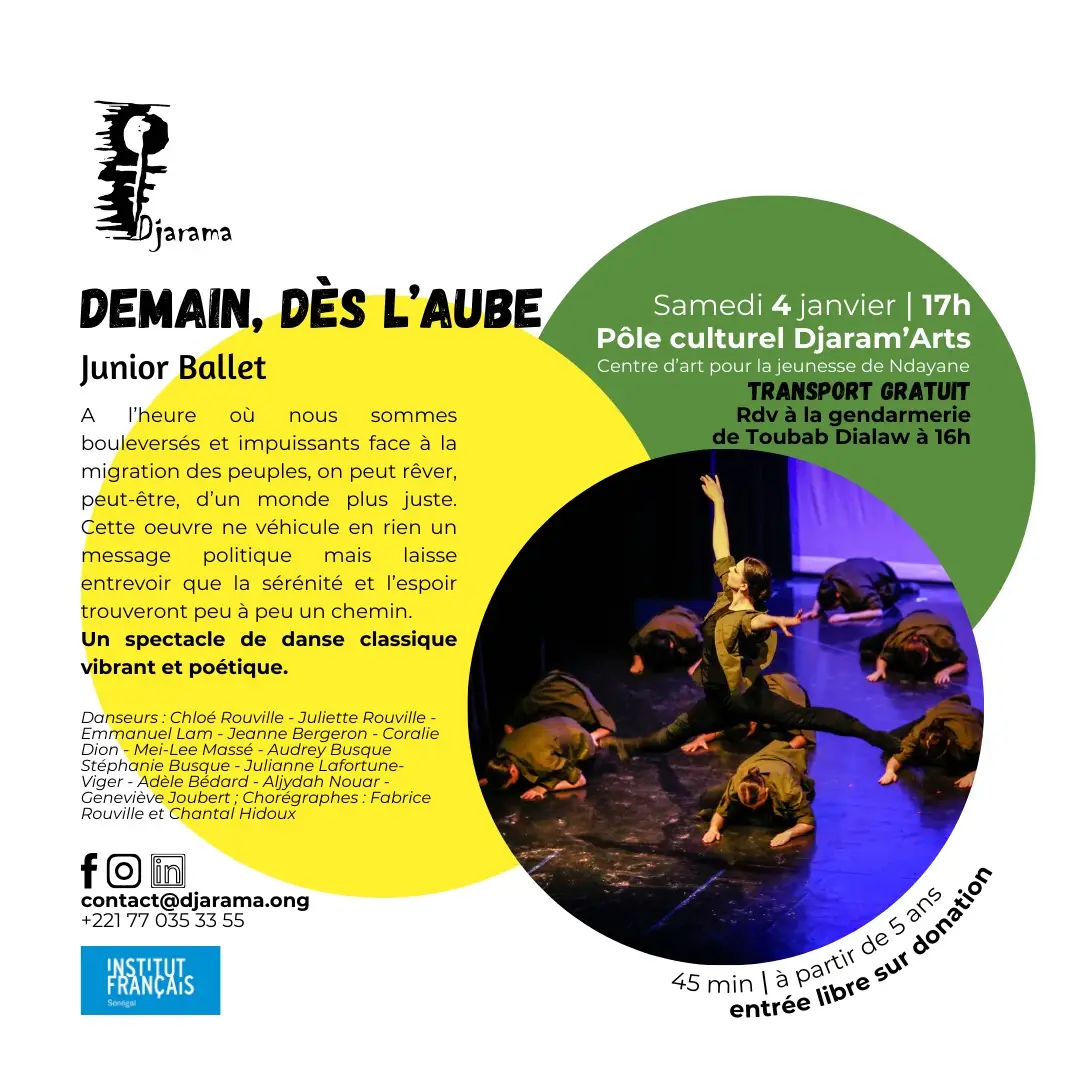 Danse classique à Dakar : spectacle gratuit avec le Junior Ballet du Canada